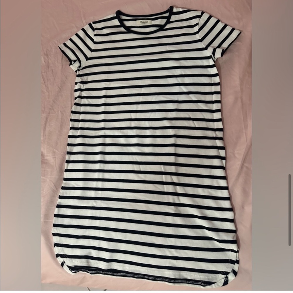NWT MADEWELL STRIPED RINGER DRESS - Picture 11 of 14